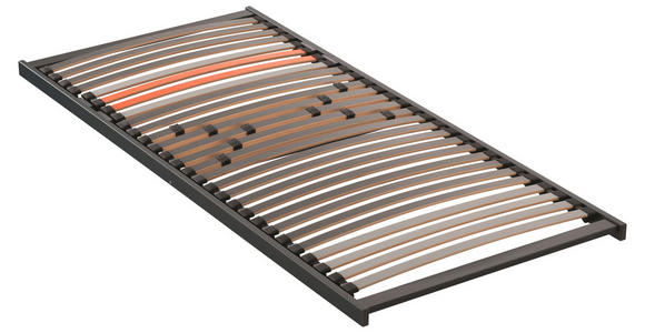 LATTENROST 90/200 cm Birke, Buche  - Anthrazit/Orange, Basics, Holz (90/200cm) - Dieter Knoll