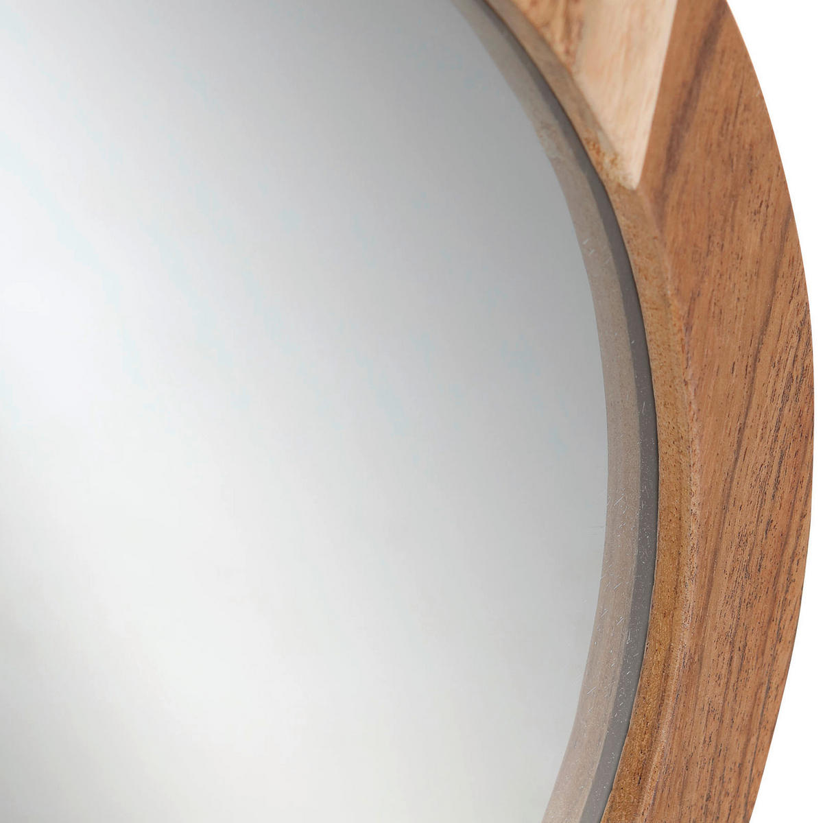 WANDSPIEGEL  - Anthrazit/Akaziefarben, Design, Holz/Metall (34/85/28cm)