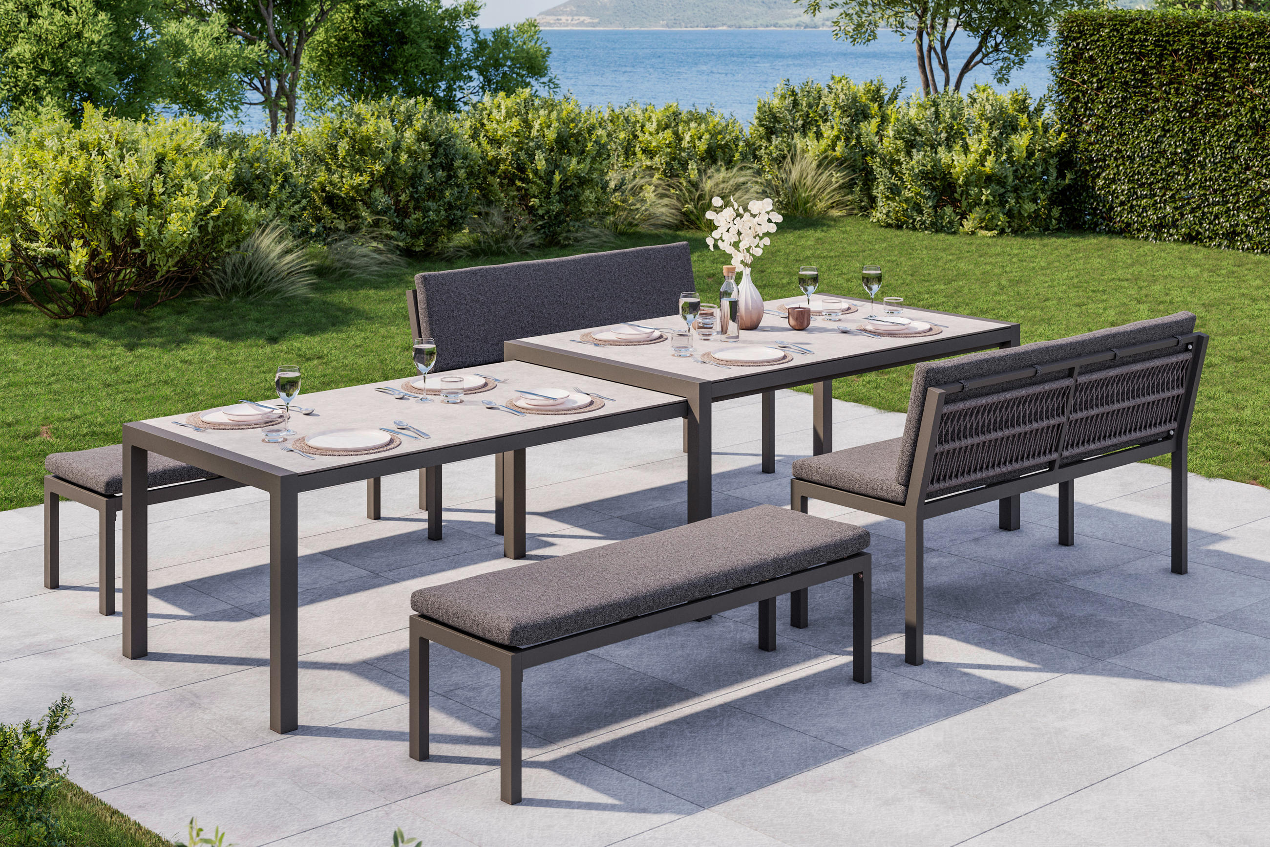 SET MOBILIER DE GRĂDINĂ 12 piese