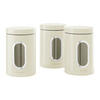 VORRATSDOSENSET 3-teilig  - Creme, Trend, Metall (11/17,5cm) - Echtwerk