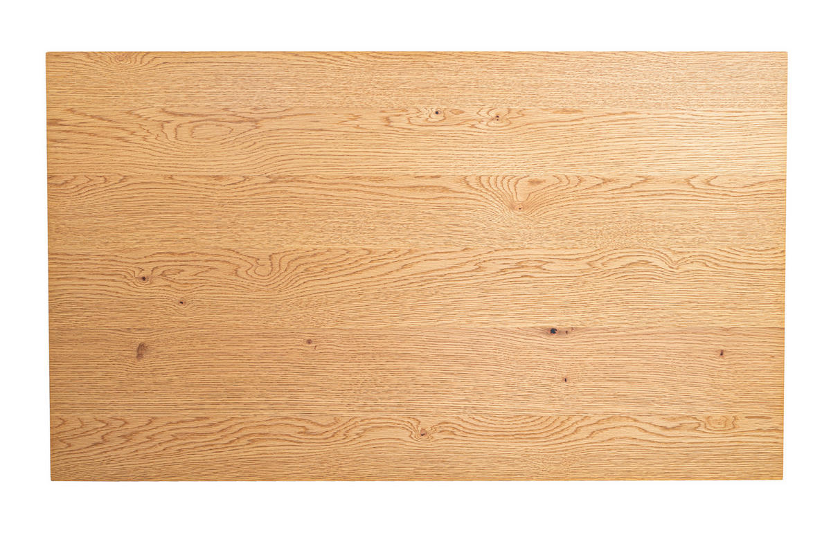 ESSTISCH in Holz, Metall, Holzwerkstoff 120/70/76-111 cm  - Eichefarben/Schwarz, MODERN, Holz/Holzwerkstoff (120/70/76-111cm) - Valdera