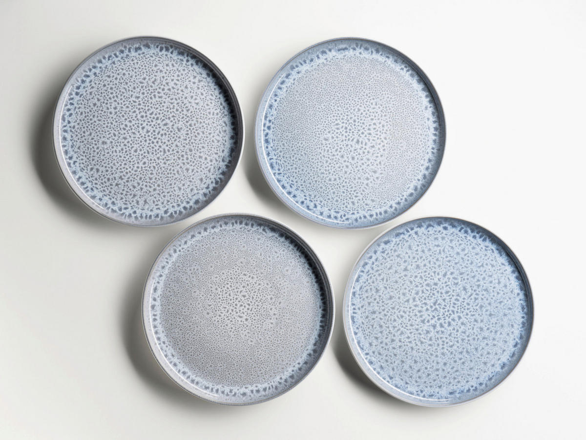 KOMBISERVICE Grau LUNARIA 16-teilig 4 Personen  - Grau, Basics, Keramik - Mäser