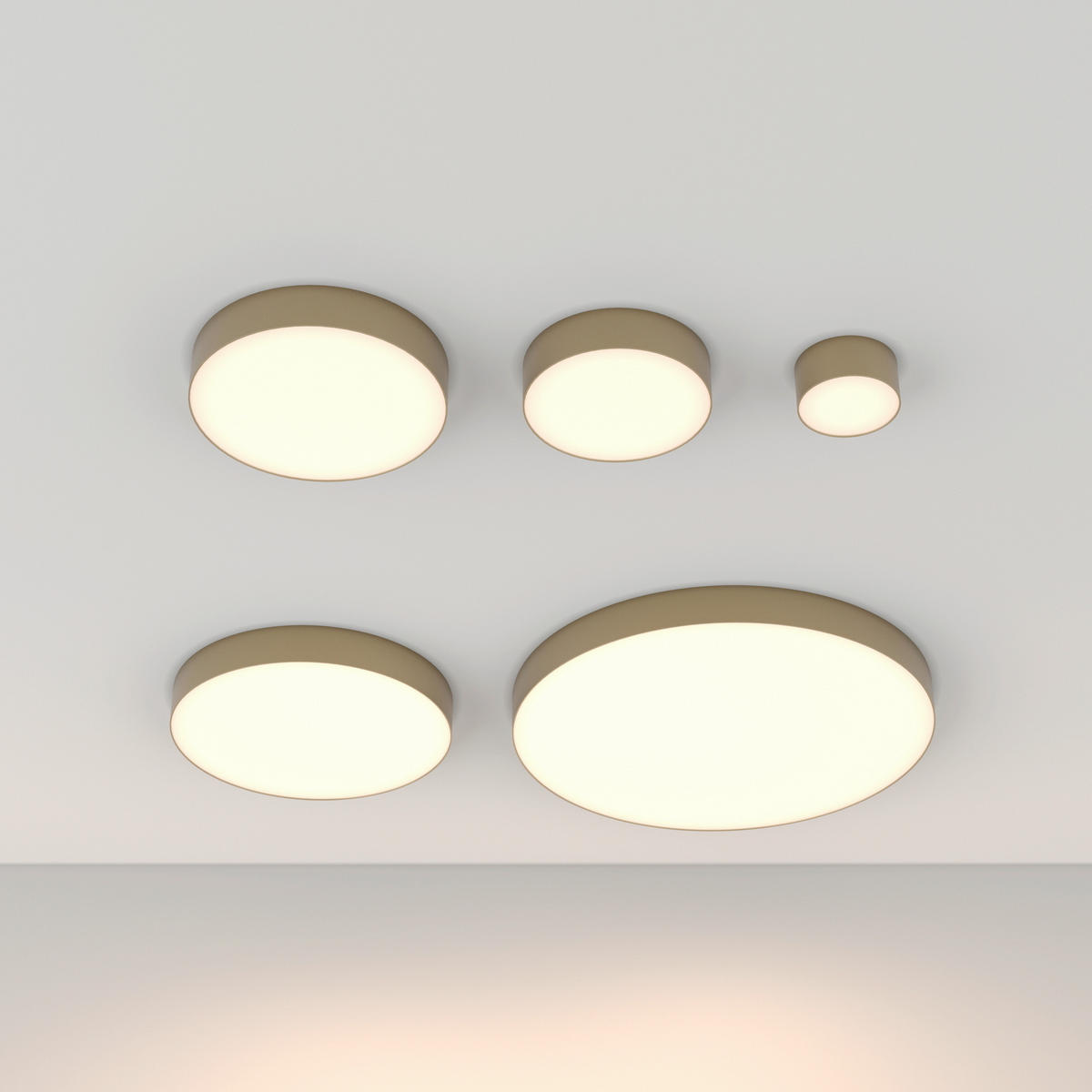 DECKENLEUCHTE Ceiling 30/6 cm  - Goldfarben, Design, Metall (30/6cm) - MAYTONI