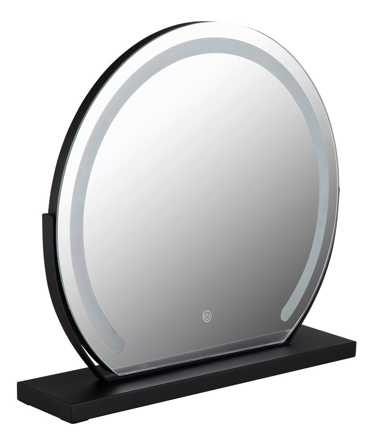 ZRKADLO S OSVETLENÍM, 52/48,5/12 cm - Basics, kov/plast (52/48,5/12cm) - Globo