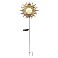 SOLARLEUCHTE 24,2/81,5 cm   - Rostfarben/Transparent, Basics, Glas/Kunststoff (24,2/81,5cm) - Globo