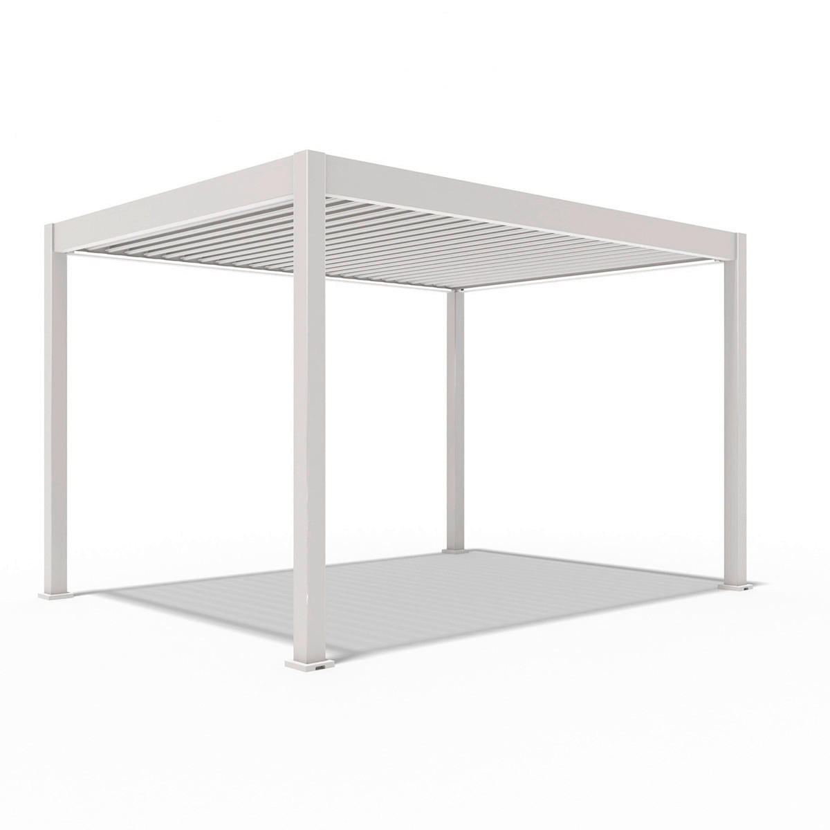 PERGOLA 400/255/300 cm   - Weiß, Basics, Metall (400/255/300cm) - Gardenson