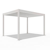 PERGOLA 400/255/300 cm   - Weiß, Basics, Metall (400/255/300cm) - Gardenson