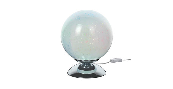 TISCHLEUCHTE Galaxy 20/25 cm  - Chromfarben, LIFESTYLE, Glas/Metall (20/25cm) - Novel