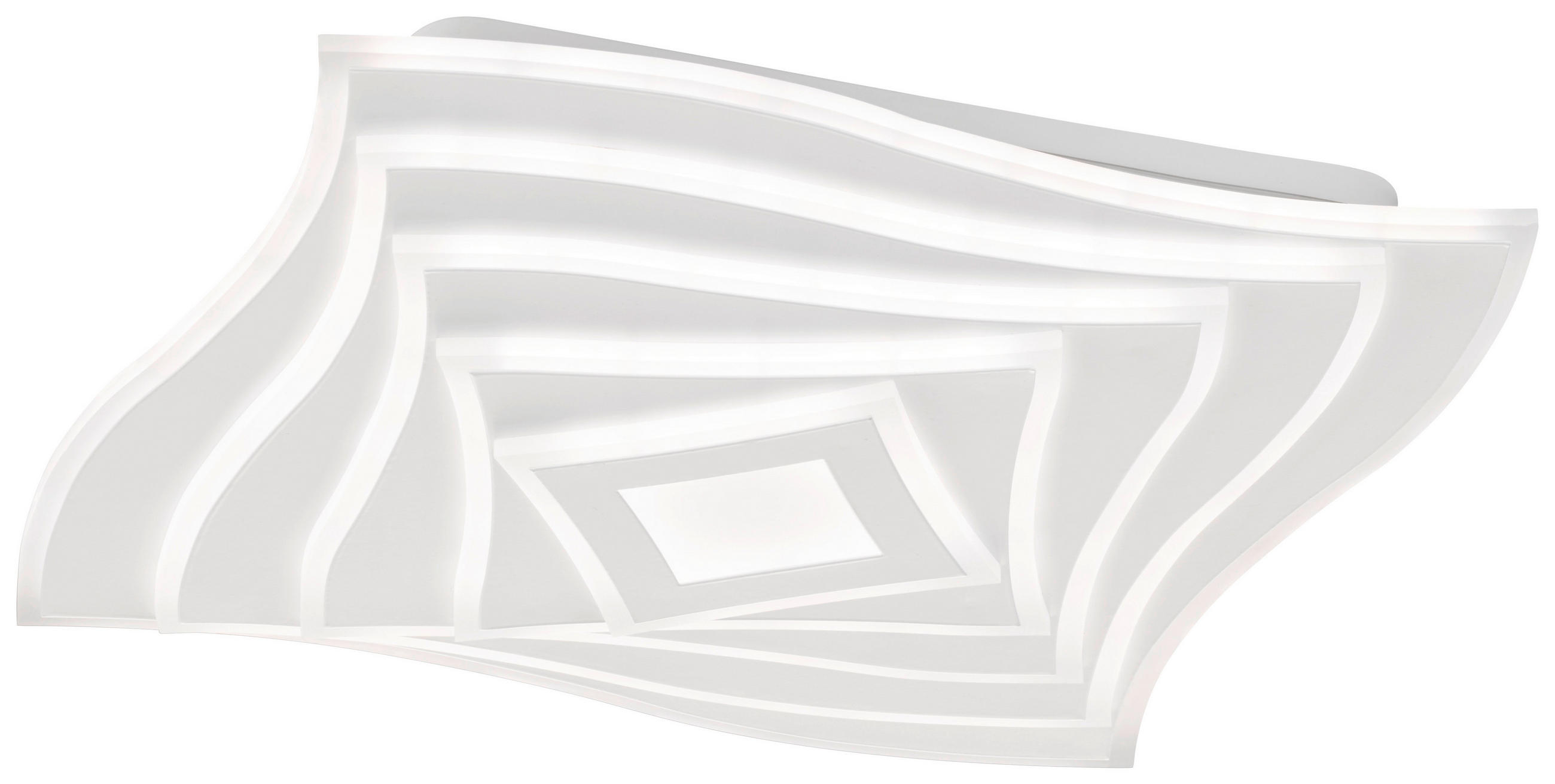 LED-DECKENLEUCHTE Hero 50/5/50 cm   - Weiß, Basics, Kunststoff (50/5/50cm) - Fischer & Honsel