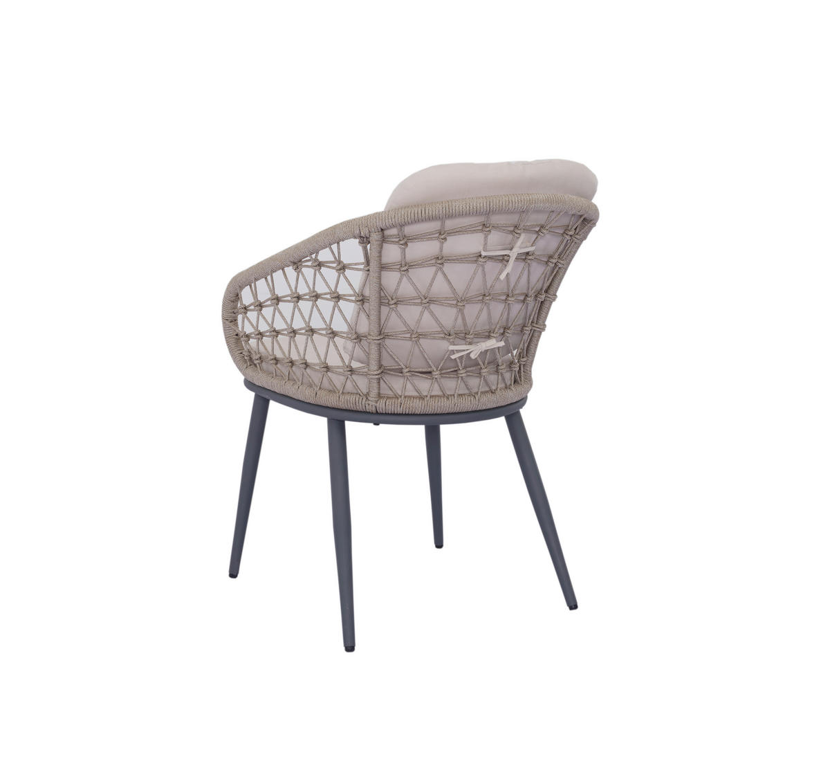 VRTNA STOLICA  antracit, bež  metal, tekstil      - bež/antracit, Natur, metal/tekstil (58/85/65cm) - Amatio