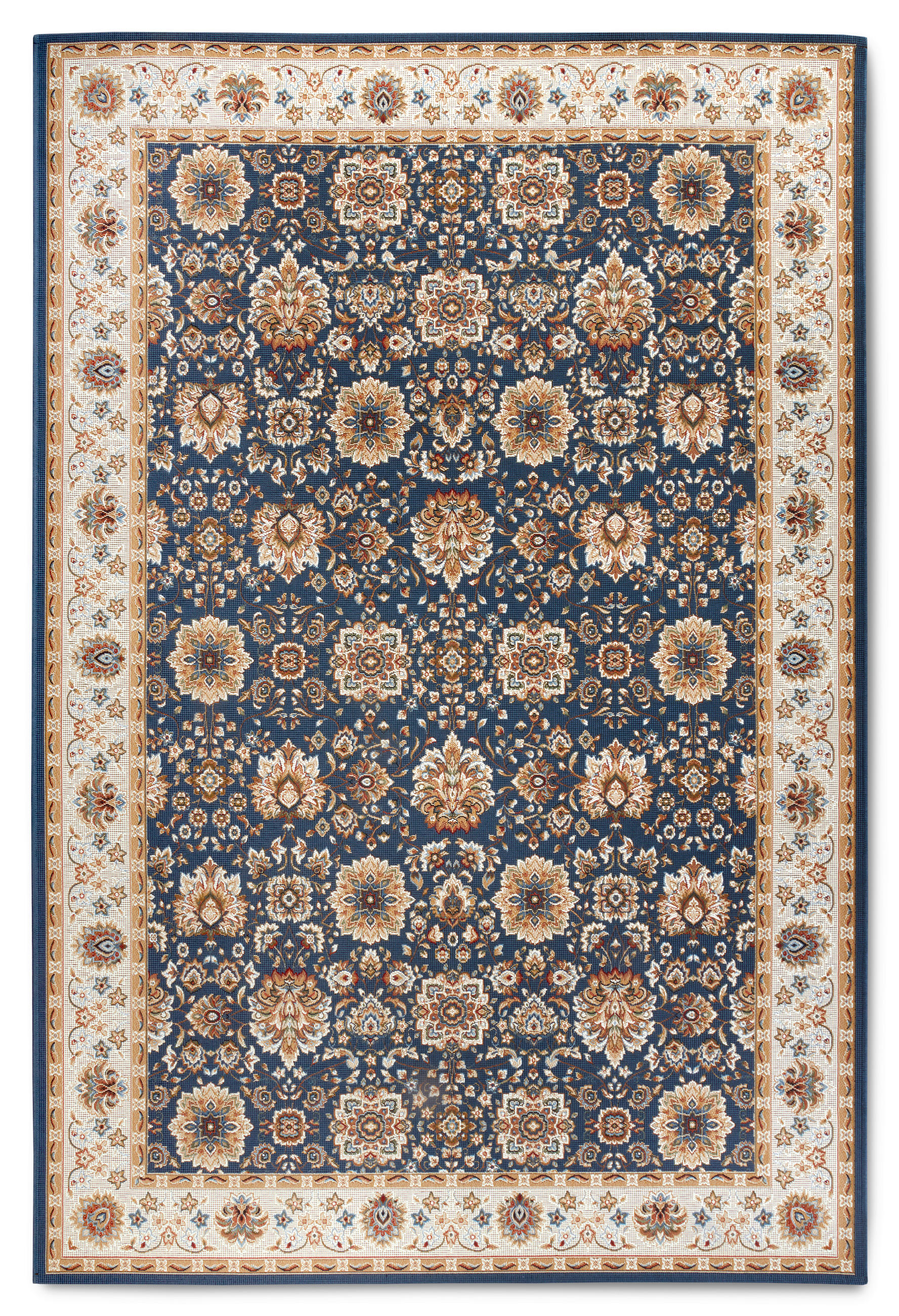 OUTDOORTEPPICH 120/180 cm Kollektion 1767 Blau, Creme  - Blau/Creme, Design, Kunststoff (120/180cm) - Villeroy & Boch