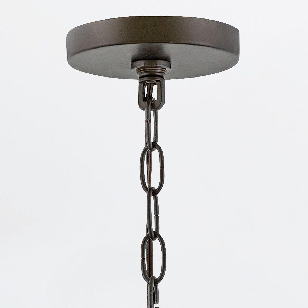 KRONLEUCHTER Sawyer 61,3/68,6/68,6 cm  - Bronzefarben, KONVENTIONELL, Glas/Metall (61,3/68,6/68,6cm) - Elstead Lighting