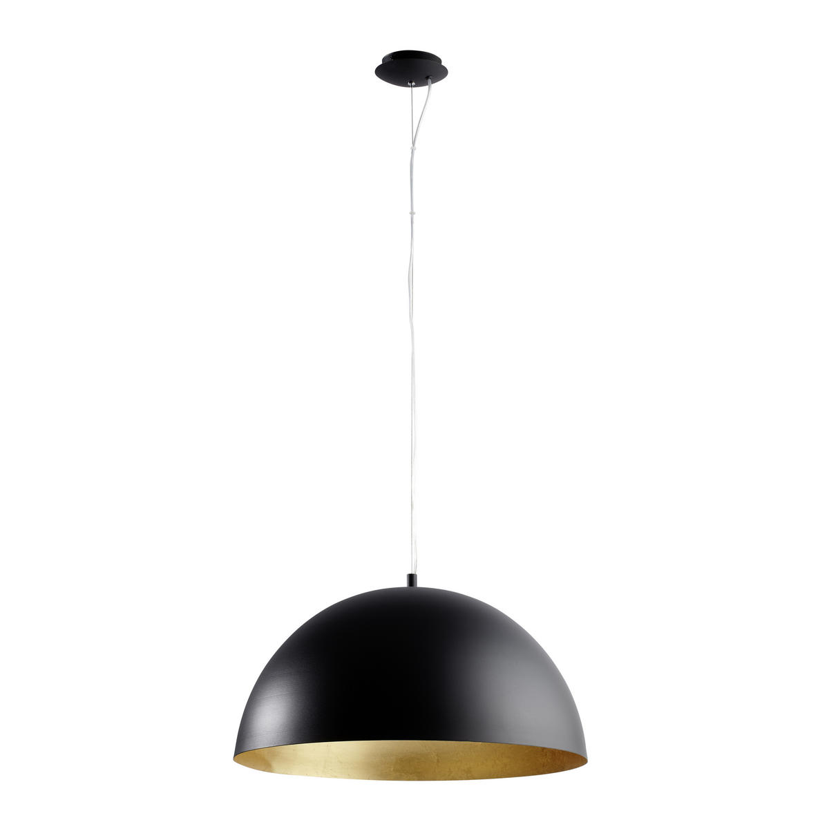 ZÁVĚSNÉ SVÍTIDLO, 53/150 cm  - černá/barvy zlata, Basics, kov (53/150cm) - Eglo