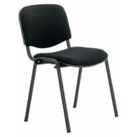 KONFERENCIJSKA STOLICA  crna  metal, plastika, tekstil  - crna, Moderno, metal/tekstil (54/80/55cm) - Moderano