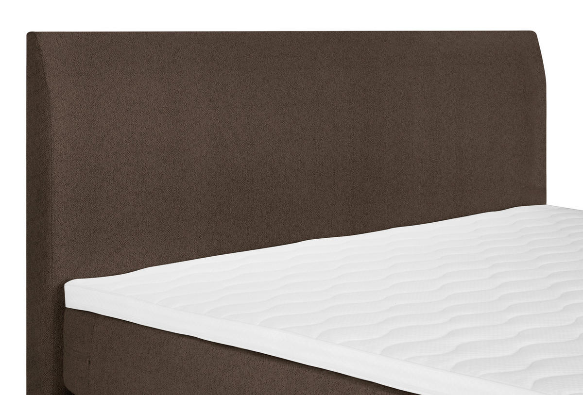 BOXSPRINGBETT 140/200 cm  in Braun  - Schwarz/Braun, Modern, Textil (140/200cm) - MID.YOU