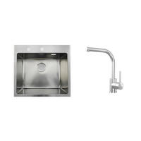 SET SUDOPERA I SLAVINE   55/50,5/20 cm         - boje aluminija, Basics, metal (55/50,5/20cm)