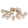 DECKENLEUCHTE 75/22,5/75 cm   - Goldfarben, Trend, Glas/Metall (75/22,5/75cm) - MAYTONI