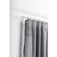 VORHANGSTANGENSET 120-210 cm  - Grau Hochglanz, Basics, Metall (120-210cm) - Homeware