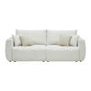SCHLAFSOFA in Chenille, Jacquard Creme  - Beige/Creme, Kunststoff/Textil (245/74-90/104cm) - MID.YOU