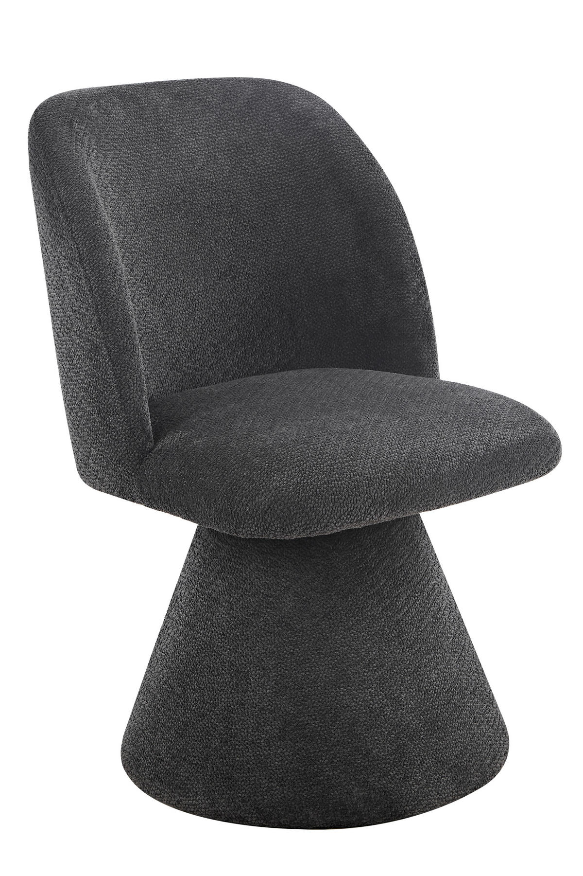 STUHL-SET 2 Stück  in Stahl Webstoff  - Anthrazit, MODERN, Textil/Metall (54/84/61cm) - MID.YOU