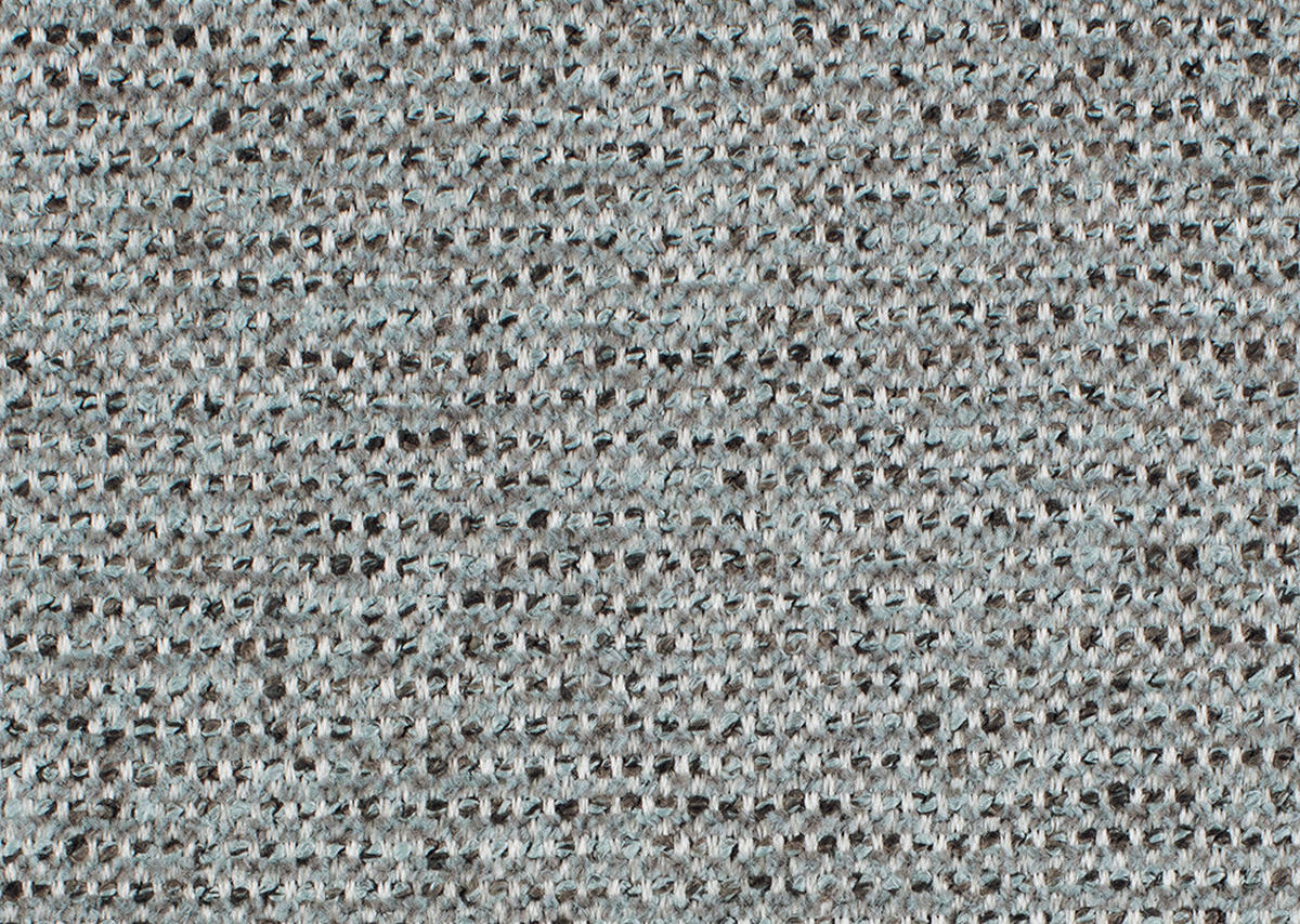 ECKSOFA in Flachgewebe, Chenille Pastellblau  - Pastellblau/Schwarz, Design, Textil/Metall (165/318cm) - Xora
