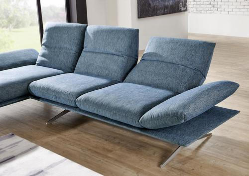 Thumbnail - Koinor Ecksofa, Grün, Textil, Uni, 3-Sitzer, Ottomane rechts, L-Form, 314x159 cm, Goldenes M, Fußauswahl, Stoffauswahl, ...