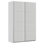 SCHWEBETÜRENSCHRANK  in Seidengrau  - Seidengrau/Alufarben, KONVENTIONELL, Holzwerkstoff/Metall (136/229/62cm) - Xora