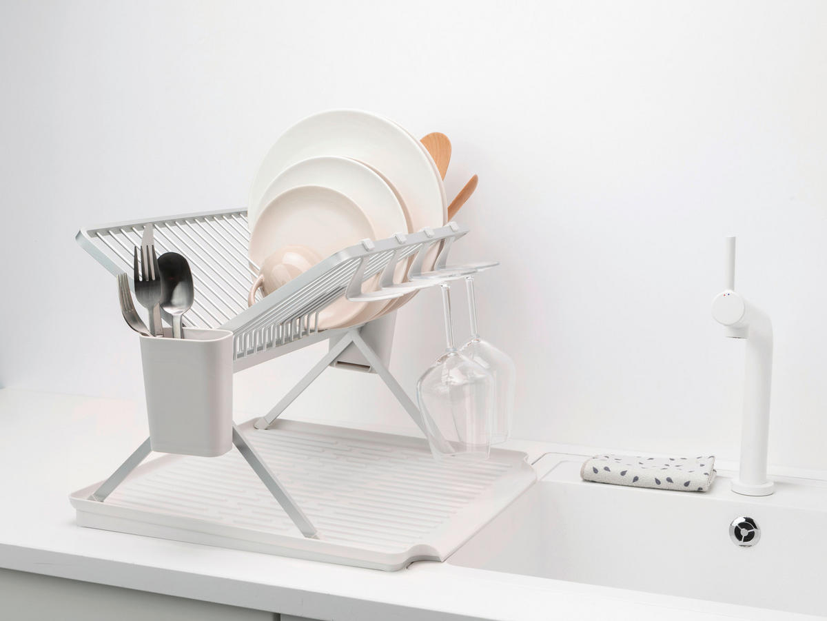ODKAPÁVACÍ PODLOŽKA NA NÁDOBÍ - šedá, Design, kov (51/33/42cm) - Brabantia