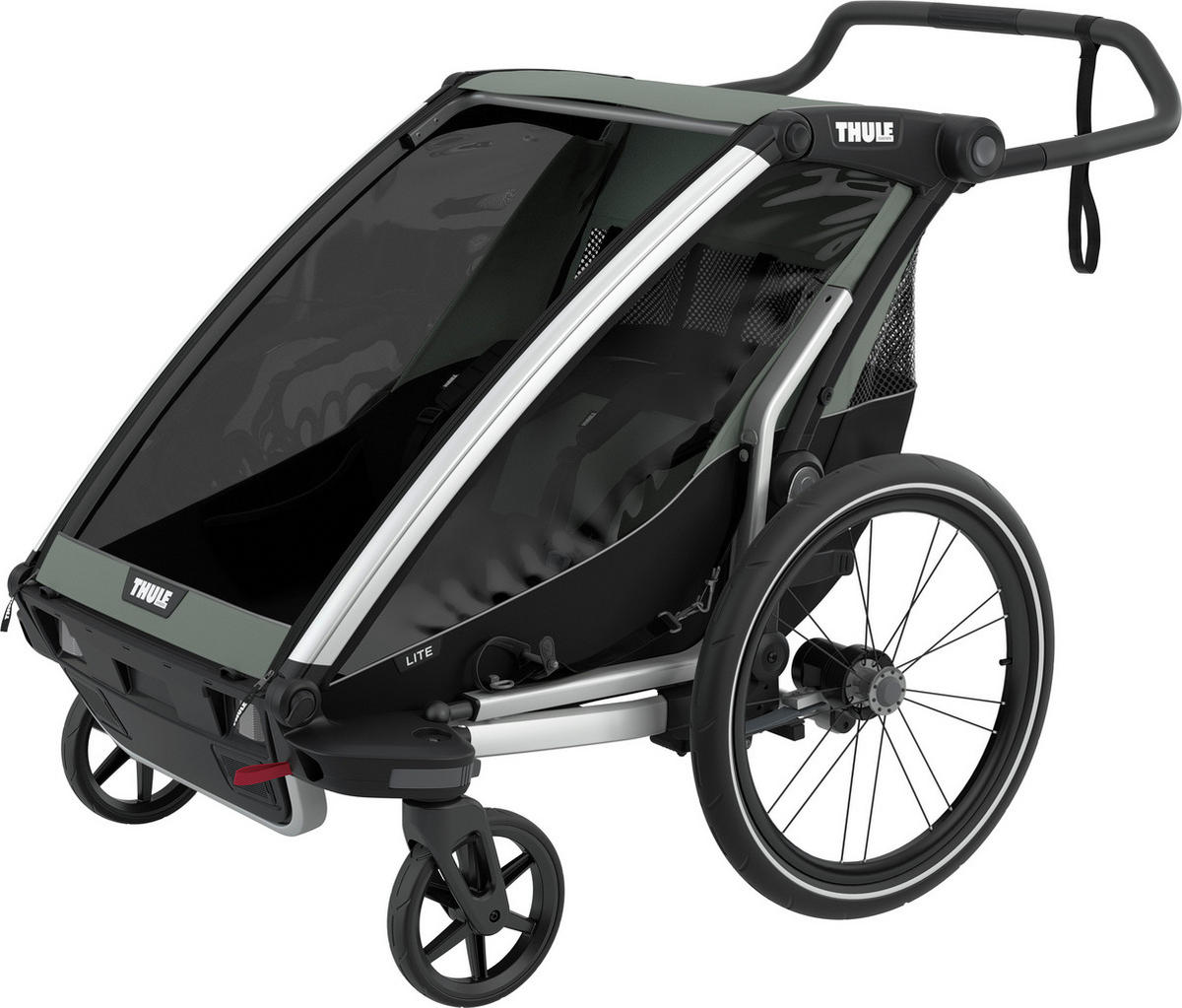 FAHRRADANHÄNGER   Chariot Lite 2  - Grün, Basics, Metall (80/114,5/94cm) - Thule