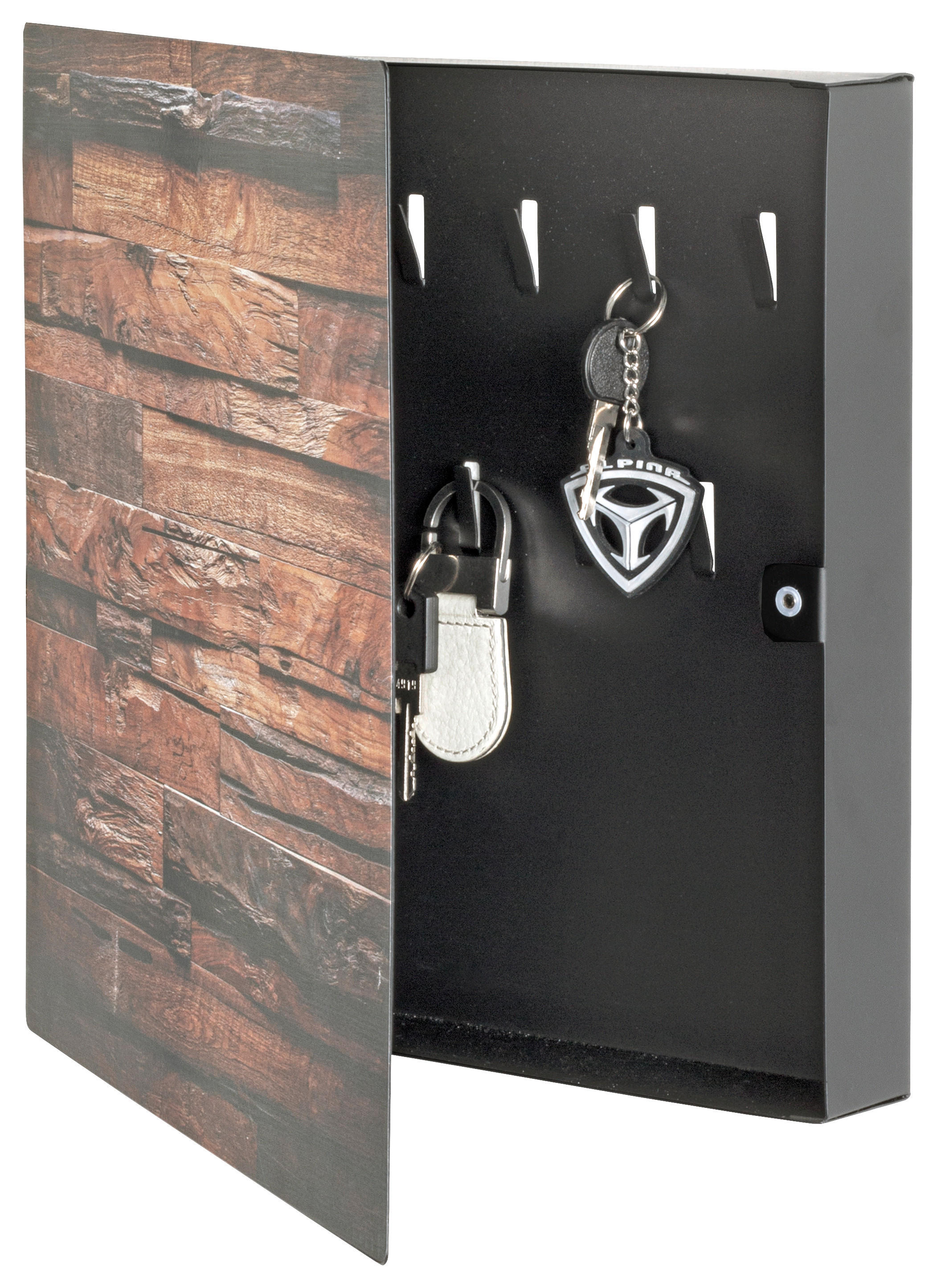 Kare Design Schlüsselkasten Schwarz, Safe mit 6 Haken für Schlüssel,  Vintage, Schlüsselaufbewahrung, Stahlschrank, Accessoire, 31x24x13cm :  : Küche, Haushalt & Wohnen
