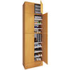 SCHUHSCHRANK  in 70/240/39 cm  - Buchefarben/Schwarz, MODERN, Holzwerkstoff/Kunststoff (70/240/39cm) - MID.YOU