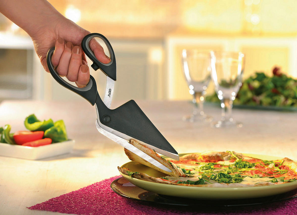 KRÁJAČ NA PIZZU    - sivá/antracitová, Basics, kov/plast (27,2/8,2/1,6cm) - Gefu