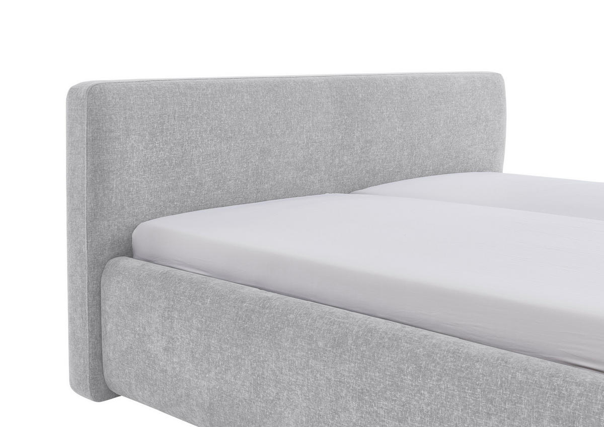 POLSTERBETT Hellgrau 240/200 cm  - Hellgrau, Design, Textil (240/200cm) - Xora