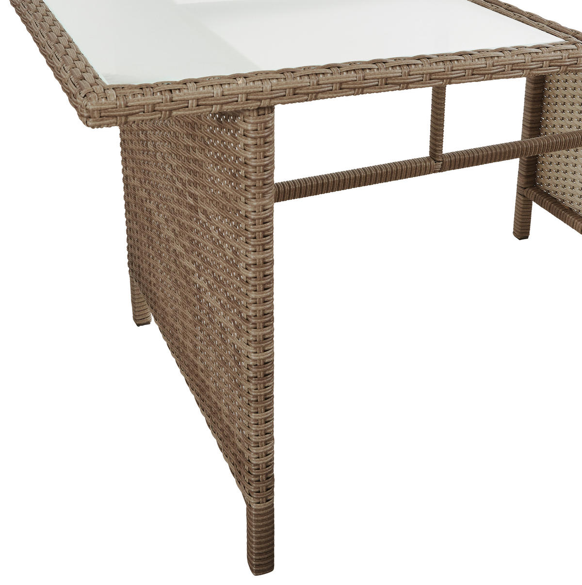 ZAHRADNÍ JÍDELNÍ SET kov, plast, sklo, textil - šedá/béžová, Moderní, kov/textil - Ambia Garden