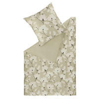 BETTWÄSCHESET Schöner Wohnen - Fleur sand Satin 160/210 cm  100 cm/65 cm  - Sandfarben/Creme, Basics, Textil (160/210cm) - Schöner Wohnen
