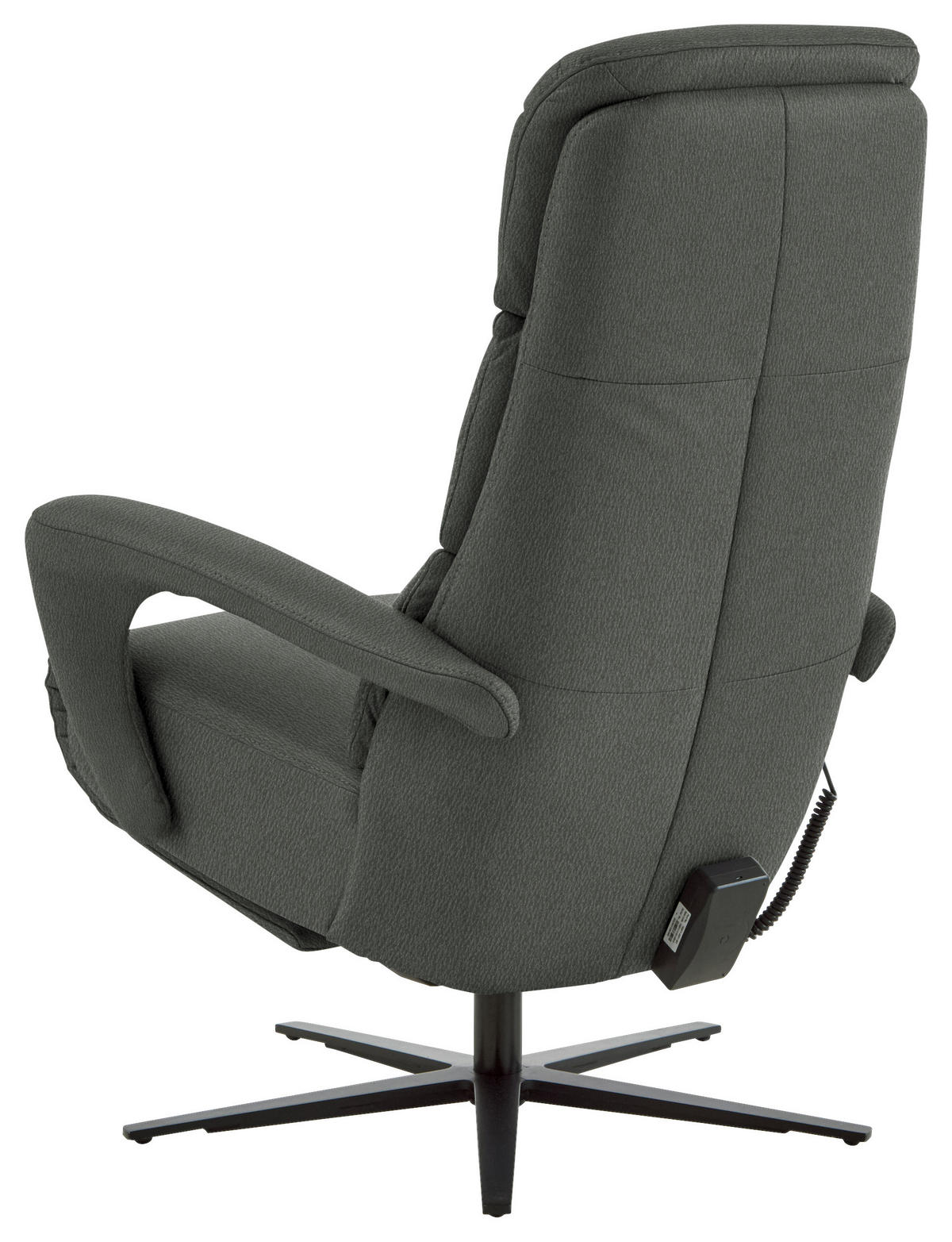 RELAXSESSEL in Leder Anthrazit  - Anthrazit/Schwarz, Design, Leder/Metall (76/110/86cm) - Dieter Knoll