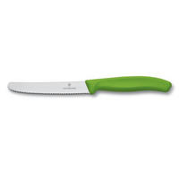 TOMATENMESSER - Silberfarben/Grün, Basics, Kunststoff (24/10/4cm) - Victorinox