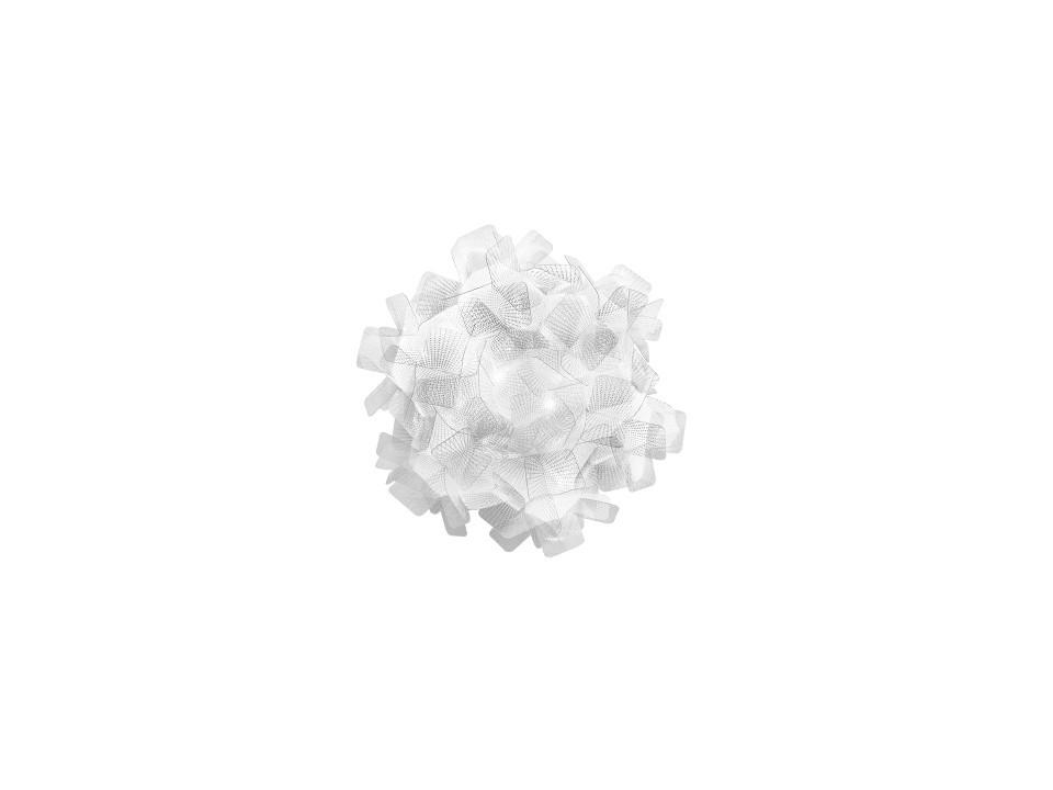 DECKENLEUCHTE Clizia 32/32/15 cm   - Transparent/Weiß, Design, Kunststoff (32/32/15cm) - Slamp