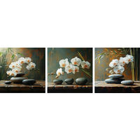 GLASBILD Zen  - Multicolor, Basics, Glas (30/90/1,40cm) - Euroart