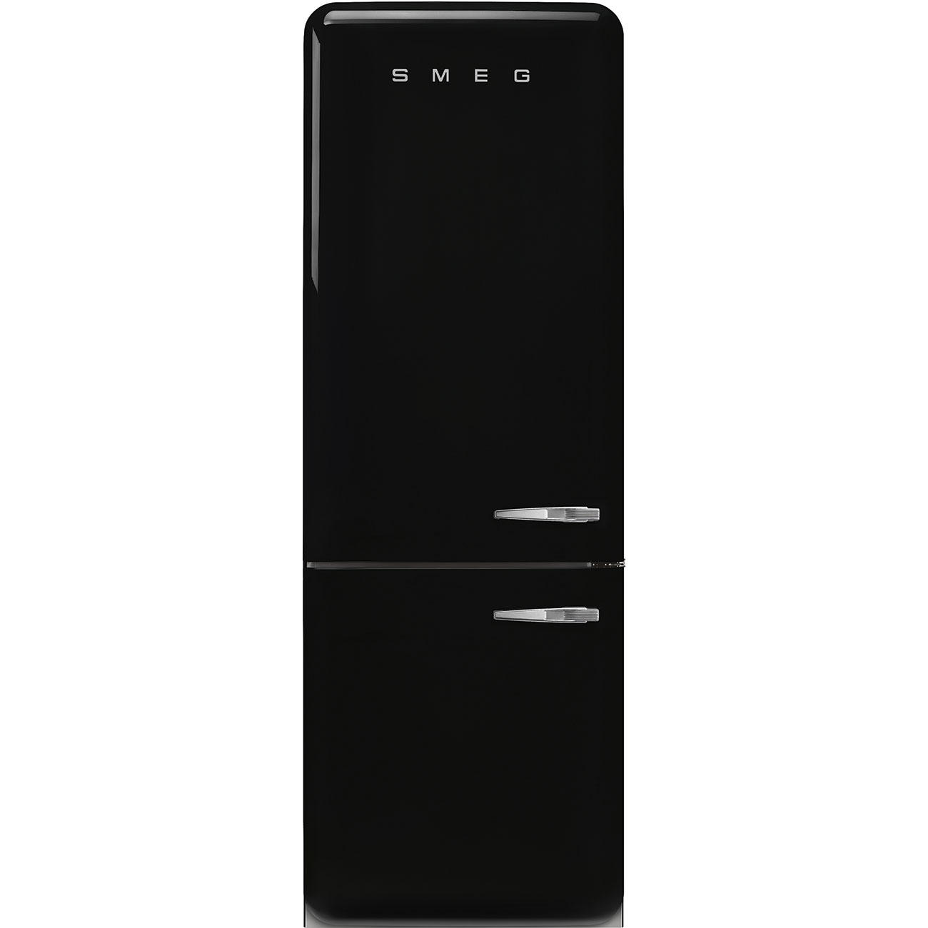 KÜHL-GEFRIER-KOMBINATION FAB38LBL5  - Schwarz, Basics, Metall (70,6/205/71,1cm) - SMEG