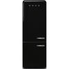 KÜHL-GEFRIER-KOMBINATION FAB38LBL5  - Schwarz, Basics, Metall (70,6/205/71,1cm) - SMEG