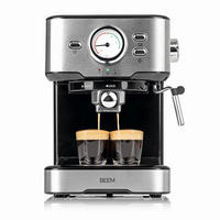 ESPRESSOMASCHINE Beem  - Edelstahlfarben/Schwarz, Basics, Kunststoff/Metall (32/27,5/30cm) - Beem