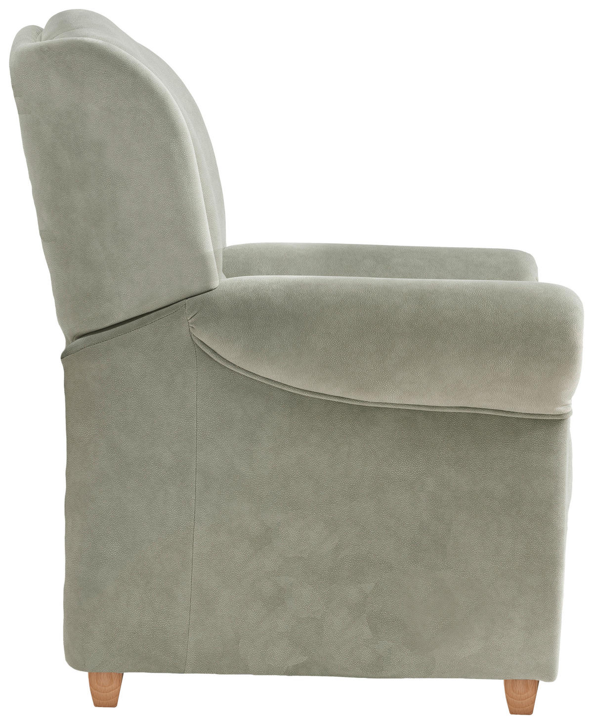 SESSEL Mikrofaser Grün  - Wildeiche/Grün, Konventionell, Holz/Textil (91/100/88cm) - Livetastic