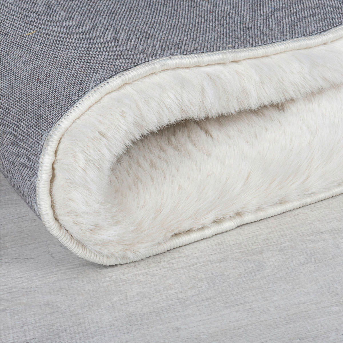 WEBTEPPICH IVY LUXURY FUR Creme  - Creme, KONVENTIONELL, Textil (160/230cm)