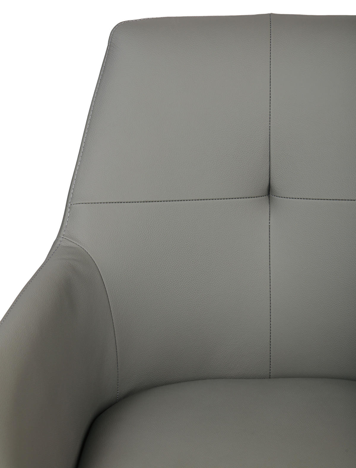 ARMLEHNSTUHL  in Echtleder pigmentiert  - Eichefarben/Anthrazit, KONVENTIONELL, Leder/Holz (59,5/87,5/63cm) - Novel