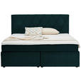 BOXSPRINGBETT 180/200 cm  in Opal  - Opal/Schwarz, Design, Kunststoff/Textil (180/200cm) - Xora