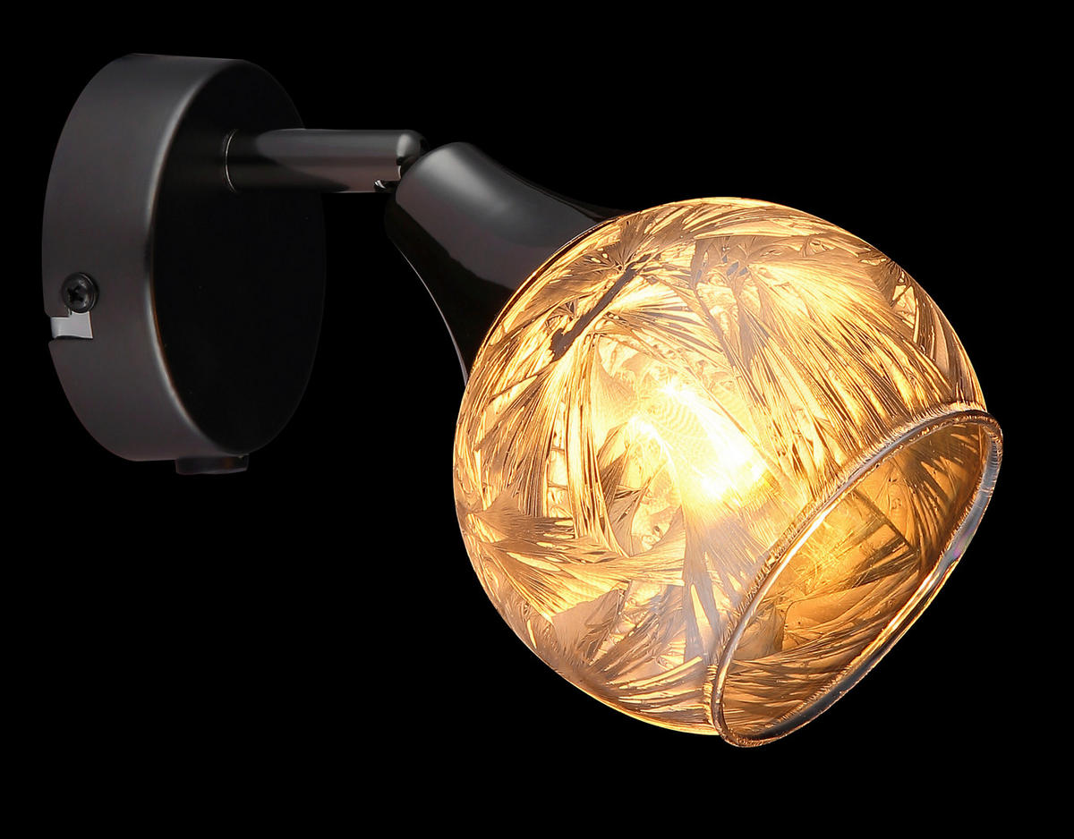 STRAHLER 12/16 cm   - Schwarzchrom/Grau, Basics, Glas/Metall (12/16cm) - Globo