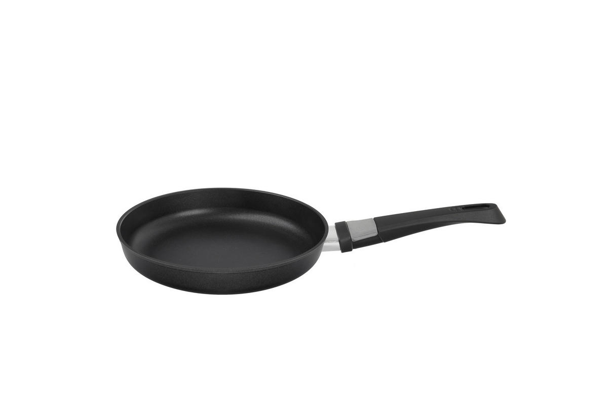 PÁNEV NA SMAŽENÍ  24 cm  - černá, Konvenční, kov/plast (24cm)