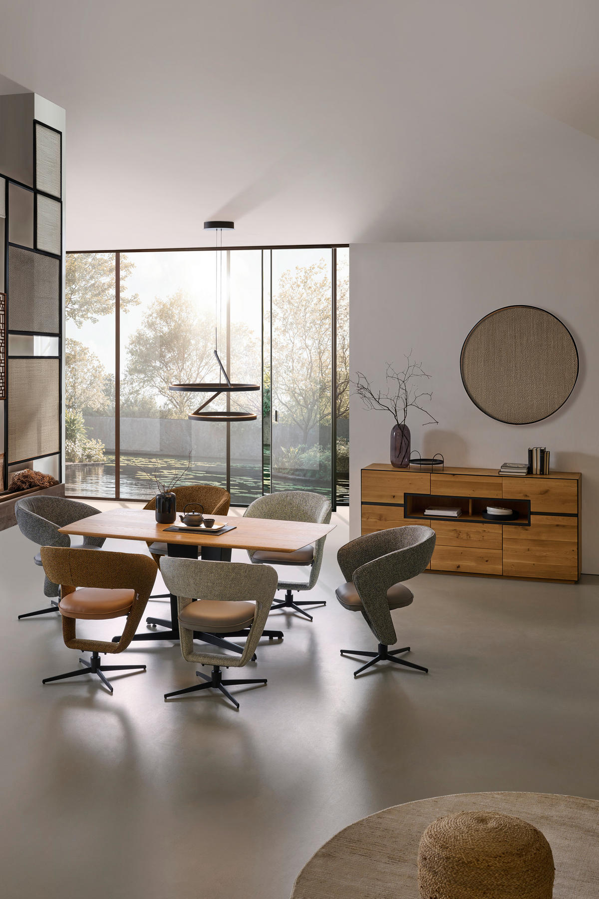 ESSTISCH Wildeiche rechteckig Wildeiche  - Wildeiche/Schwarz, KONVENTIONELL, Holz/Metall (170/90/77cm) - Linea Natura