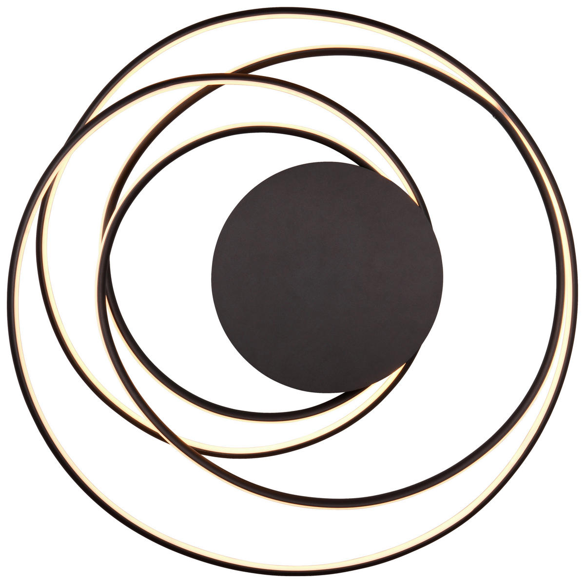 LED-DECKENLEUCHTE  72/35 cm    - Schwarz, Design, Metall (72/35cm) - Trio Leuchten